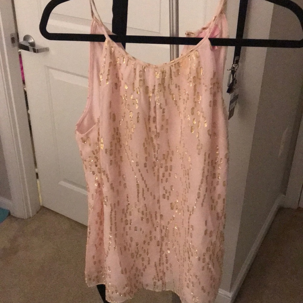 Lilly Pulitzer Pink Chiffon Tank